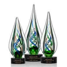 Mulino Award - Black  - Art Glass Awards
