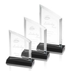 Templar Award - Black - Colored Crystal Awards