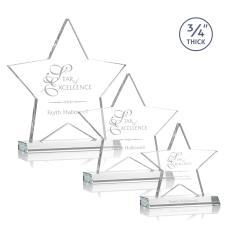 Chippendale Star Award - Clear - Crystal Star Awards