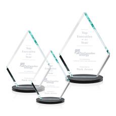 Canton Award - Black - Colored Crystal Awards