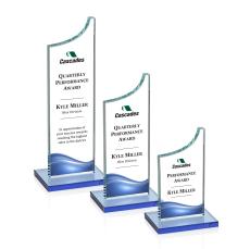 Eden VividPrint Award - Sky Blue - Colored Glass Awards