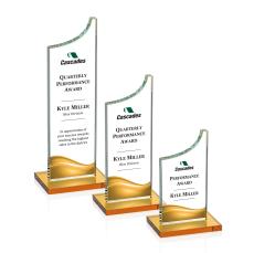 Eden VividPrint Award - Amber - Colored Glass Awards