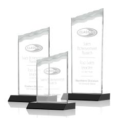 Oakwood Award - Black - Colored Crystal Awards