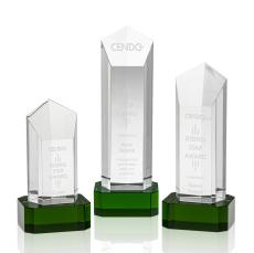 Jolanda Award on Base - Green  - Octagon Awards