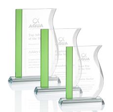Burbank Award - Green  - Crystal Awards