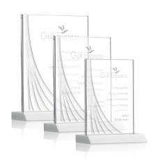 Leighton Liquid Crystal Award - White  - Crystal Awards