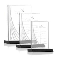 Leighton Liquid Crystal  Award - Black - Crystal Awards