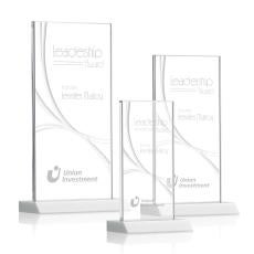 Keane Liquid Crystal Award - White  - Crystal Awards