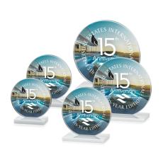 Victoria VividPrint Award - White - Circle Awards