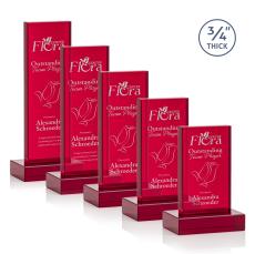 Hathaway Award - Red  - Red Crystal Awards