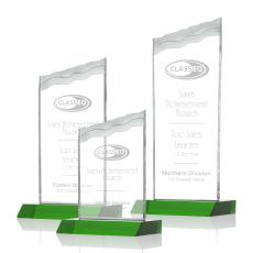 Oakwood Award - Green - Crystal Awards