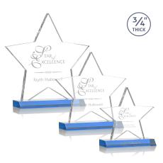 Chippendale Star Award - Sky Blue - Crystal Awards