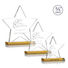 Chippendale Star Award - Amber - Crystal Awards