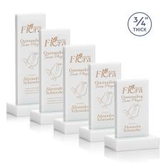 Hathaway Award - White  - Crystal Awards