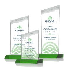 Oakwood VividPrint Award - Green - Full Color Awards