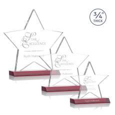 Chippendale Star Award - Red - Crystal Awards