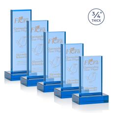 Hathaway Award - Sky Blue - Crystal Awards
