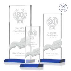 Poole Award - Blue - Crystal Awards