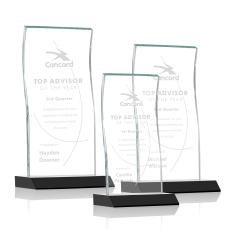 Edmonton Award - Black - Colored Crystal Awards