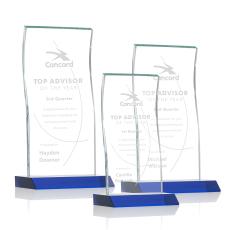 Edmonton Award - Blue - Colored Glass Awards