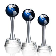 Willshire Globe Award - Blue  - Crystal Globe Awards