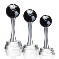 Willshire Globe Award - Black - Crystal Globe Awards