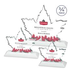 Maple Leaf VividPrint Award - White - Full Color Awards