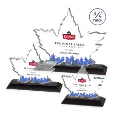 Maple Leaf VividPrint Award - Black  - Full Color Awards
