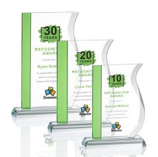 Burbank VividPrint Award - Green - Full Color Awards