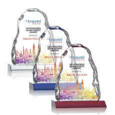 Carling Iceberg VividPrint Award on Base - Yellow Crystal Awards