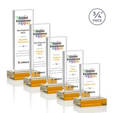 Holmes VividPrint Award - Amber - Crystal Awards