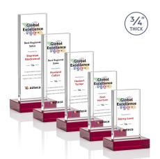 Holmes VividPrint Award - Red - Crystal Awards