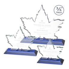 Maple Leaf Award - Blue  - Crystal Awards