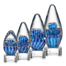 Contempo Award on Paragon Base - Clear - Art Glass Awards