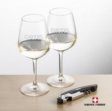 Swiss Force Opener & Mandelay Wine - Glasses Sets