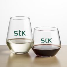 Mandelay Stemless Wine - Imprinted - Wine Glasses