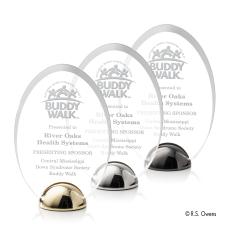 Janus Hemisphere Award - Laser Engraved - Colored Acrylic Awards