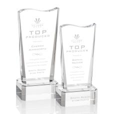 Violetta Award on Base - Clear - Crystal Awards