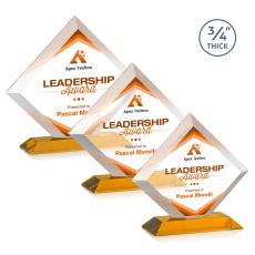 Belaire VividPrint Award - Amber - Crystal Awards