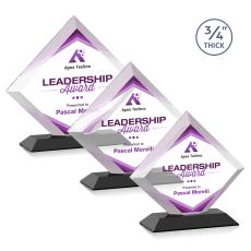 Belaire VividPrint Award - Black - Crystal Awards