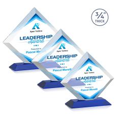 Belaire VividPrint Award - Blue - Crystal Awards