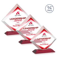 Belaire VividPrint Award - Red - Crystal Awards