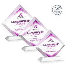 Belaire VividPrint Award - White - Crystal Awards