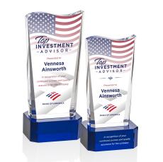 Violetta VividPrint Award on Base - Blue - Full Color Awards