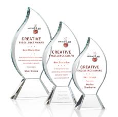 Norina Flame VividPrint Award - Clear - Crystal Awards