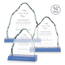 Dunwich Award - Sky Blue - Colored Glass Awards