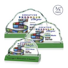 Highbridge VividPrint Award - Green - Crystal Awards