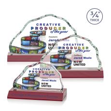 Highbridge VividPrint Award - Red - Crystal Awards