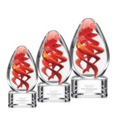 Helix Award on Paragon Base - Clear - Teacher Awards