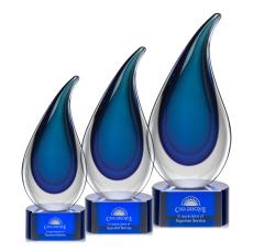 Delray Award on Paragon Base - Blue - Teacher Awards